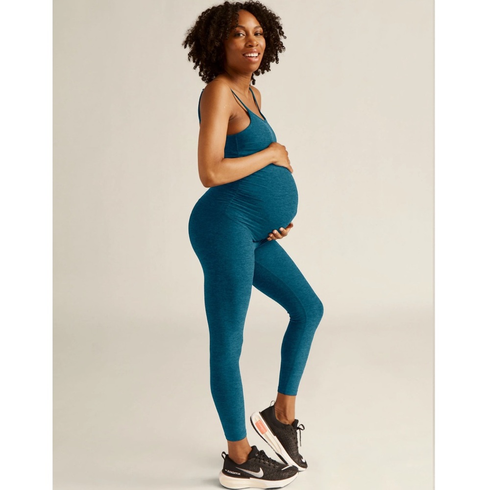 NWOT Beyond Yoga Maternity Jumpsuit - Blue Gem Heather XL